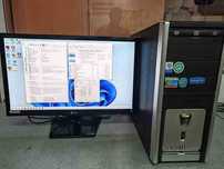 Продам компьютер б/у: I3-6100, 16Gb, SSD128Gb, HDD2Tb, RX560, LG23"