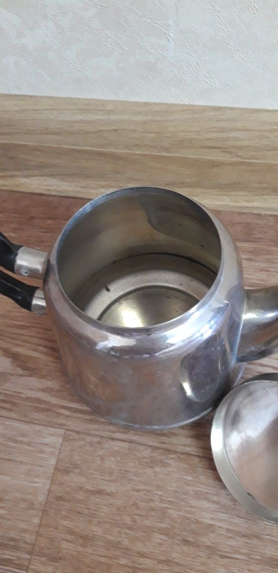 Заварник антиквариат Кольчугинский мельхиоровый