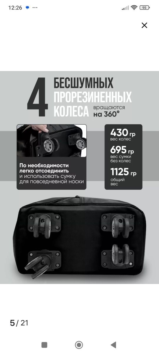 Сумка трансформер багажная