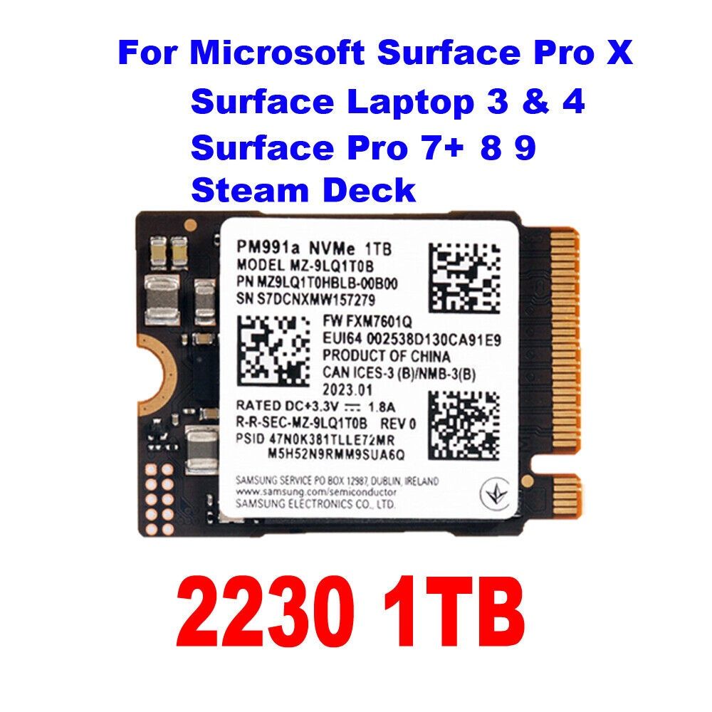 Для Steam Deck, Surface 1TB PM991A