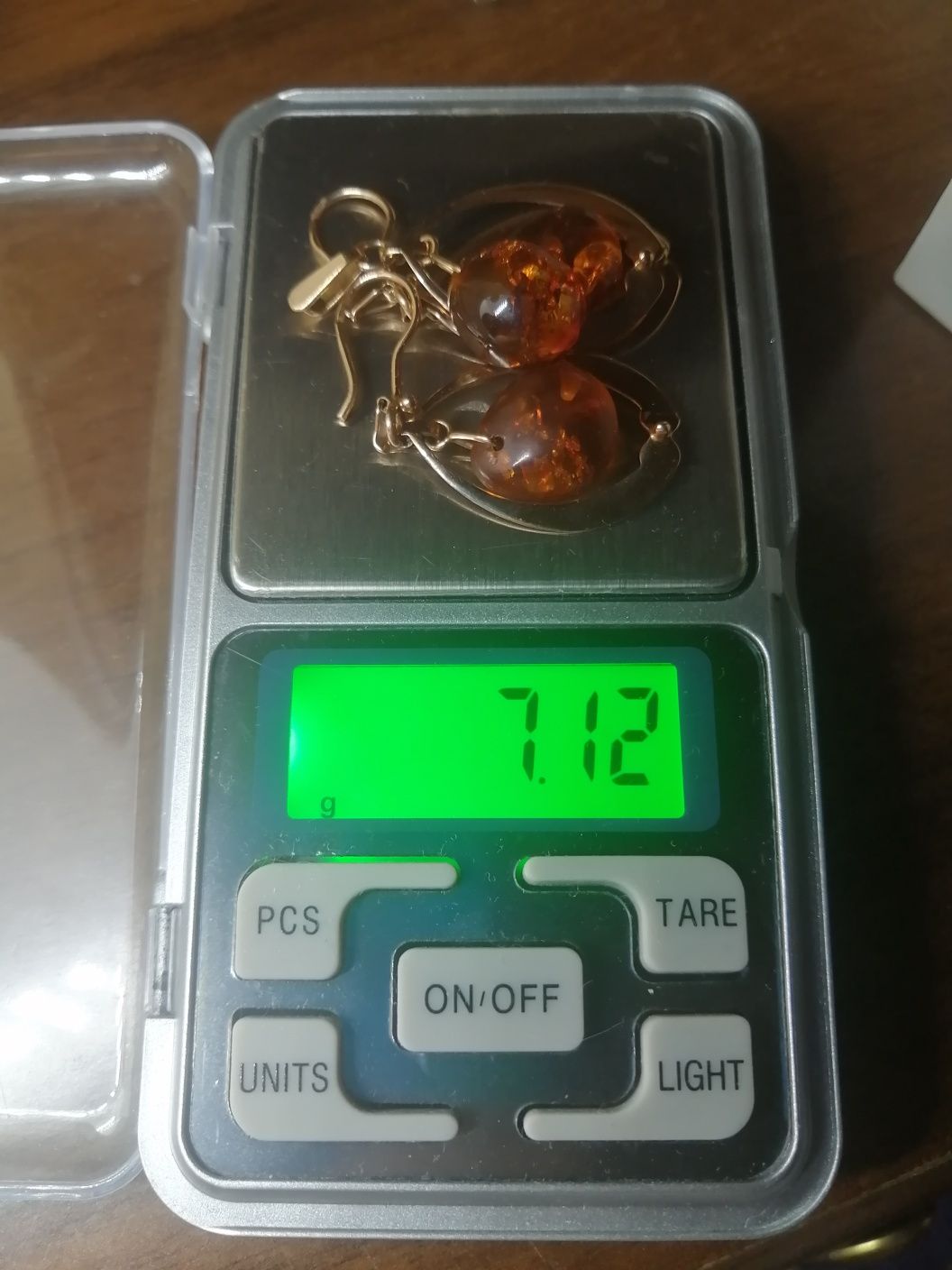 Набор СССР, 583, звезда, 7,2 грамма, янтарь