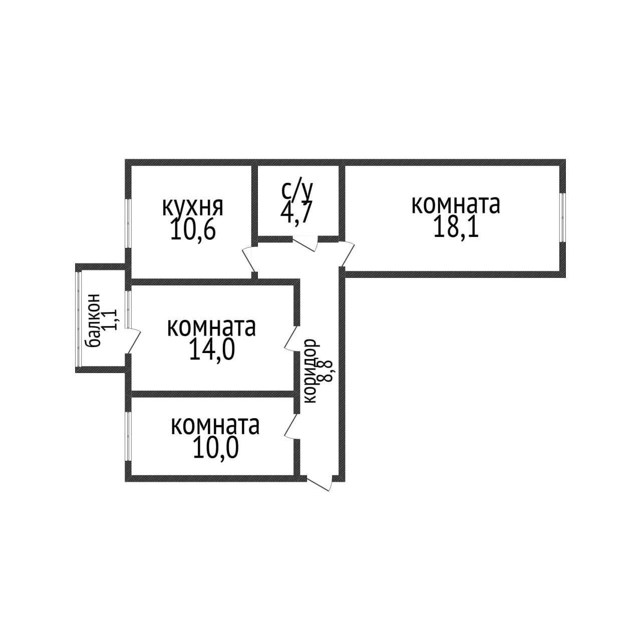 Продам 3шку в новом доме на КСК