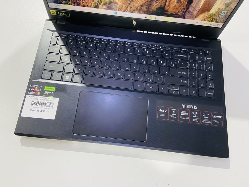 Рассрочка! Acer Nitro V 15 - Ryzen 5 7535HS/16Gb/SSD 512Gb/RTX 3050