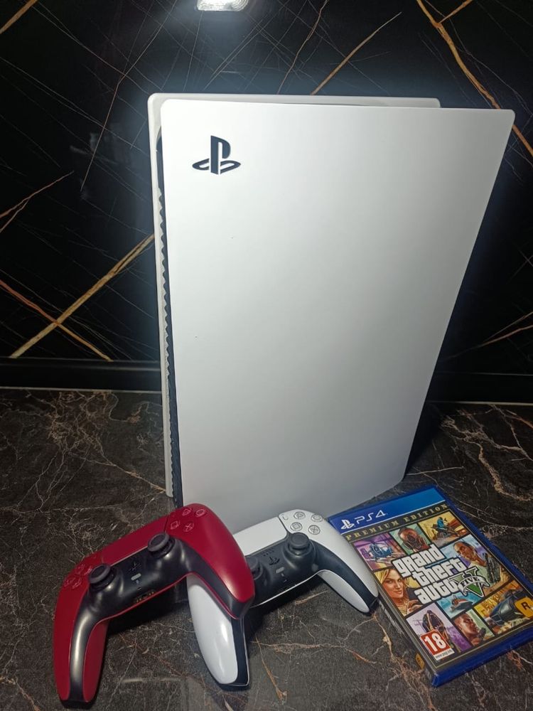 Sony Playstation 5/ диск/ 2 джойстика