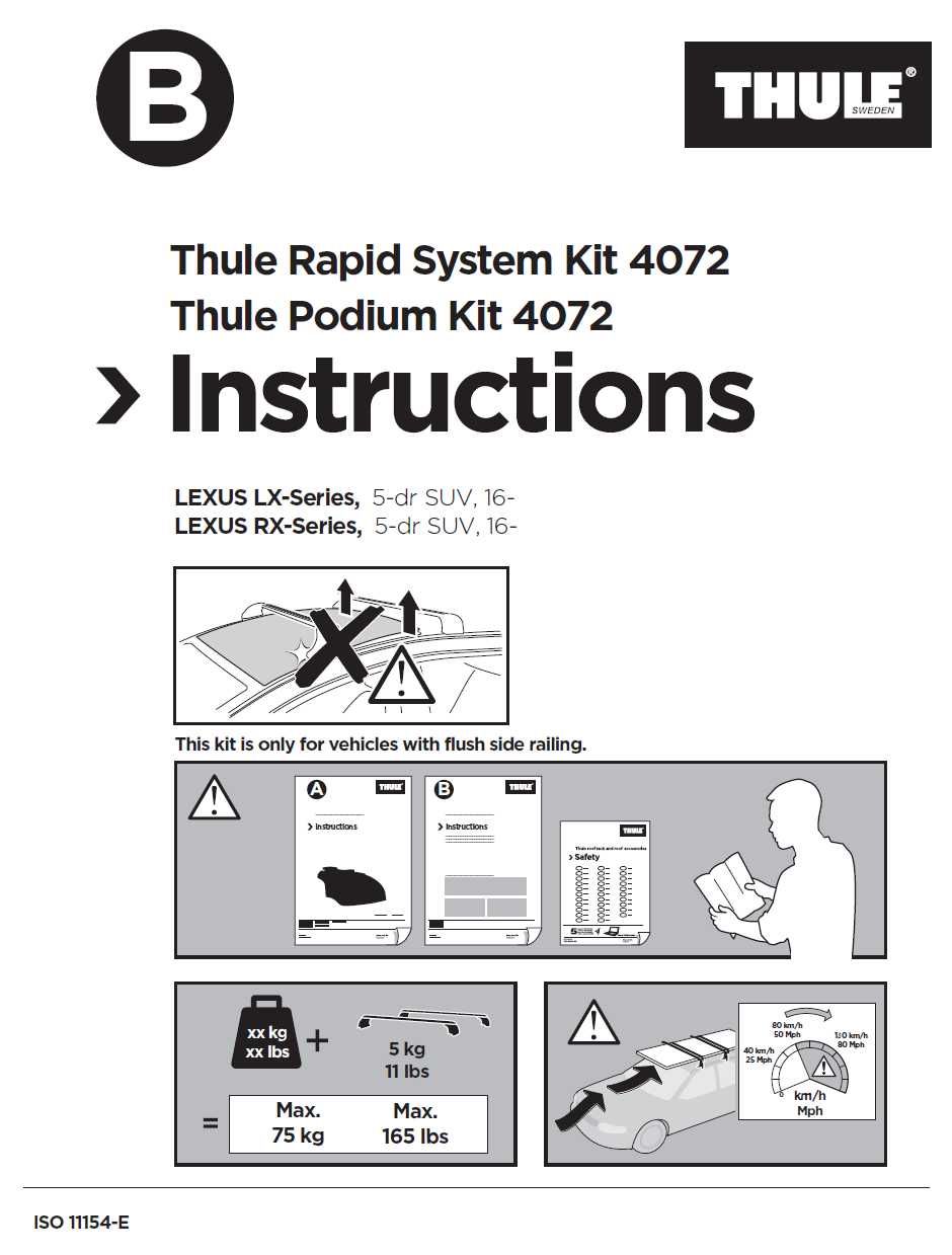 Thule Kit 4072 - адаптер крепления для WingBar Edge