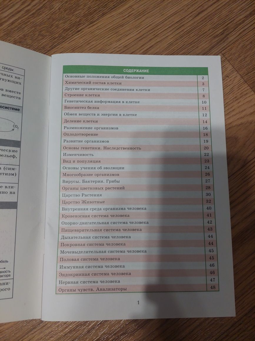Книга(шпаргалка)  по биологии