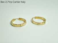 Золотые серьги Cartier