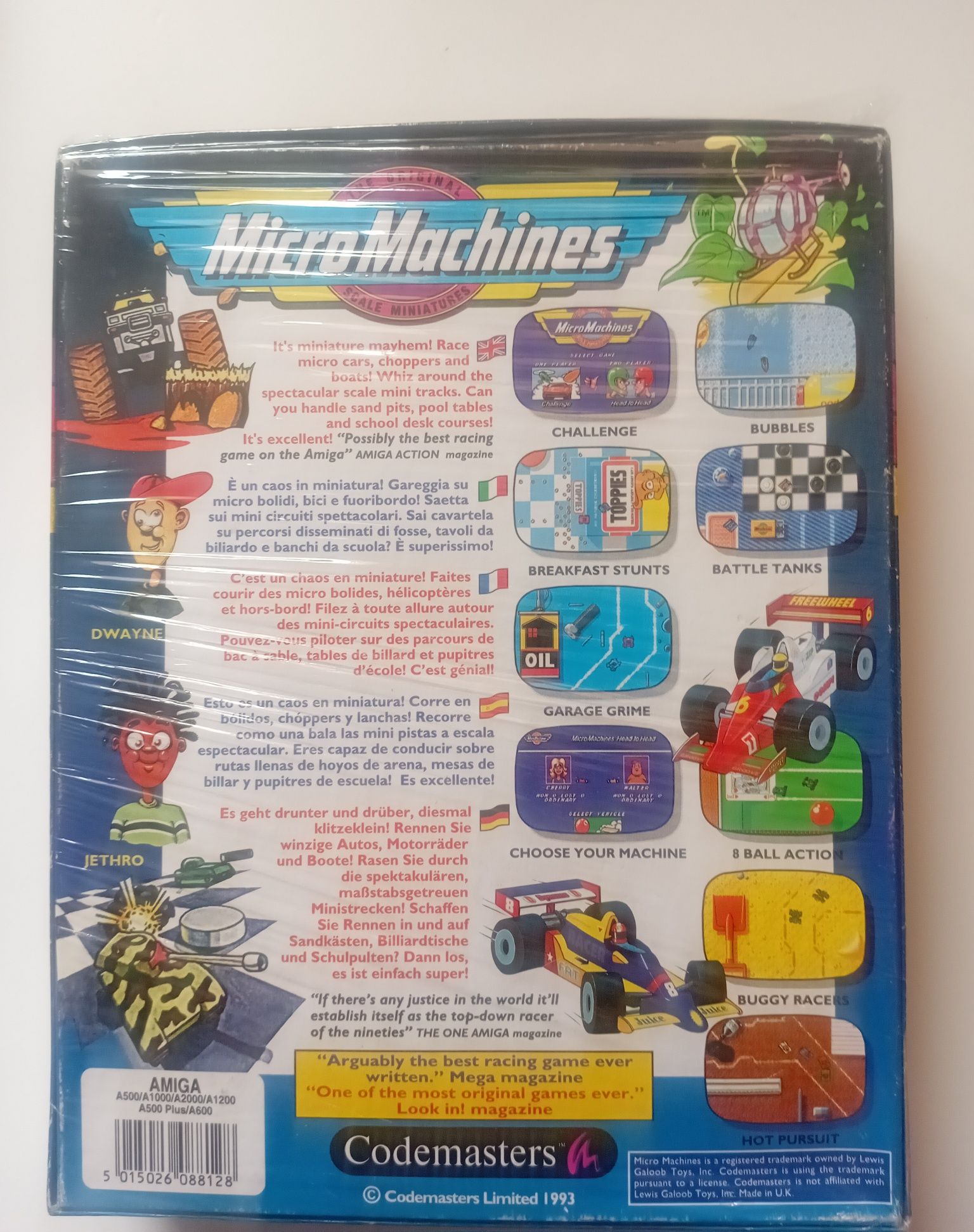 Игра Micromachines на платформу Amiga