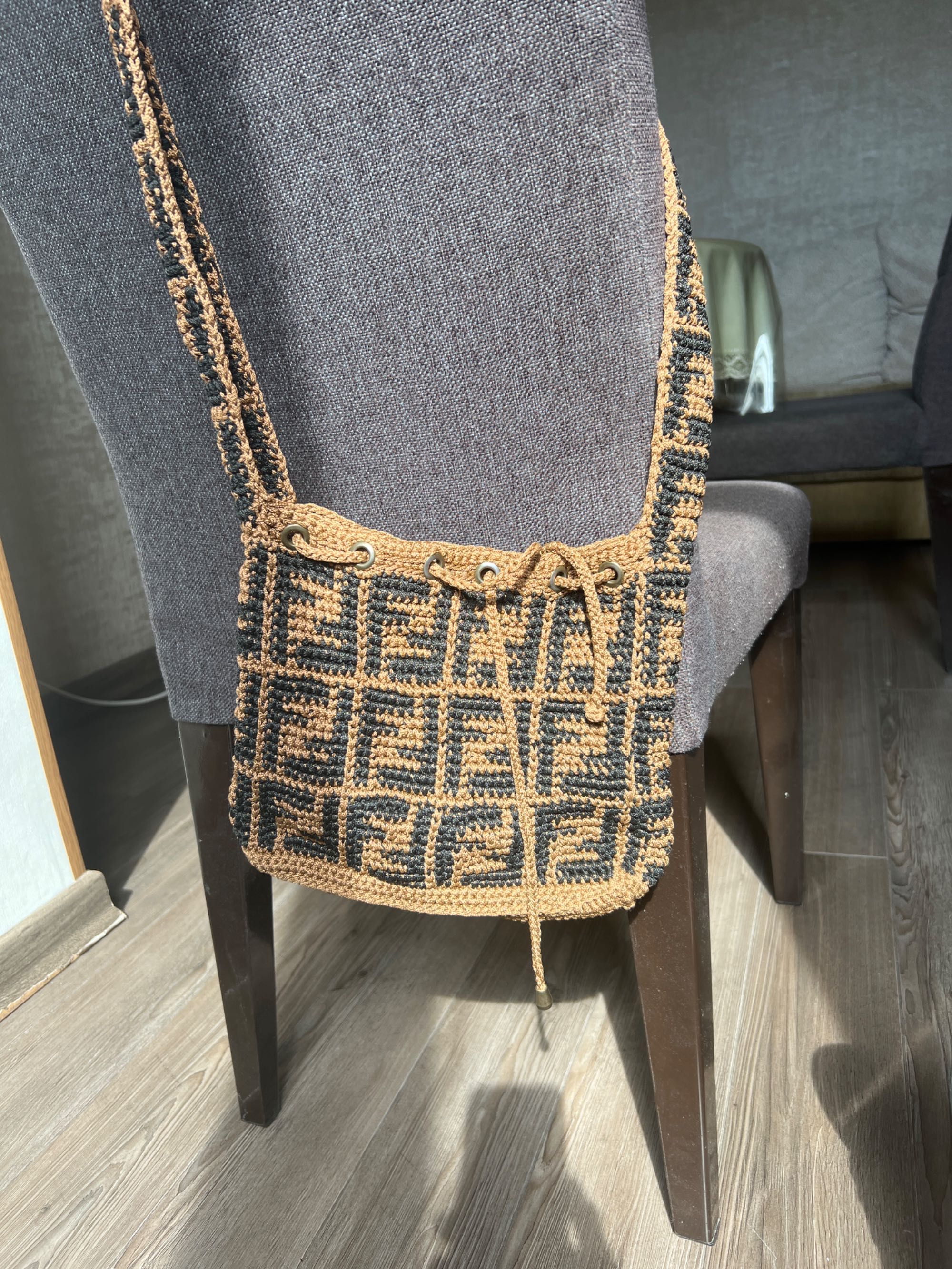 Сумка Fendi вязаная