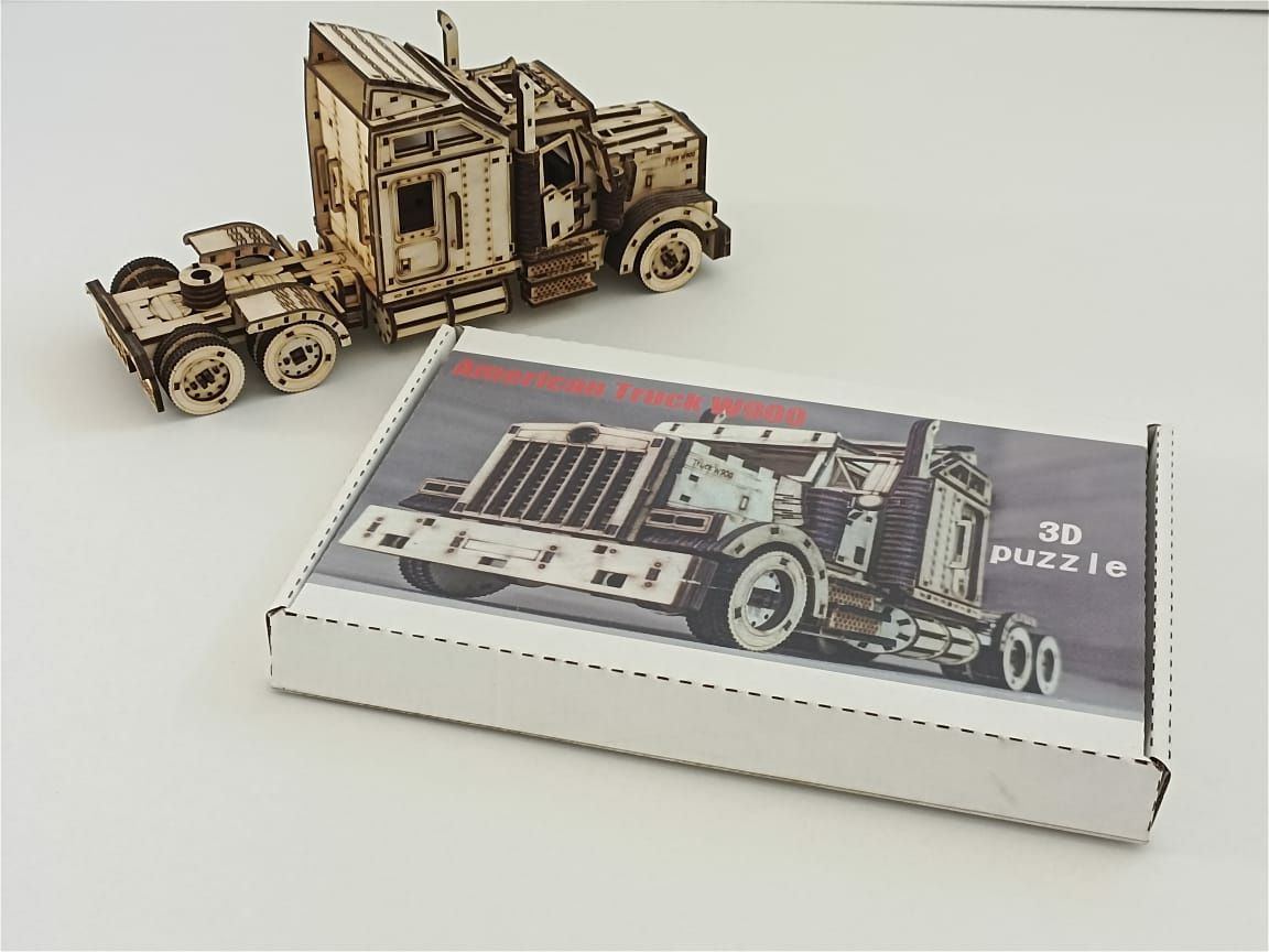 Пазлы 3d из дерева машина