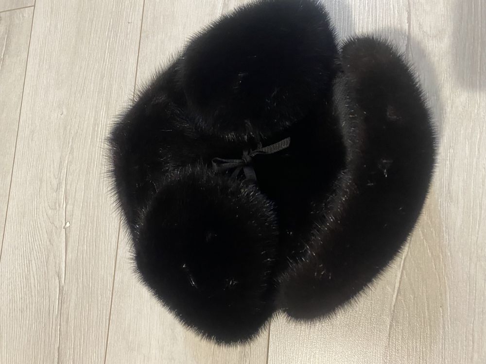 Шапка, ушанка норковая