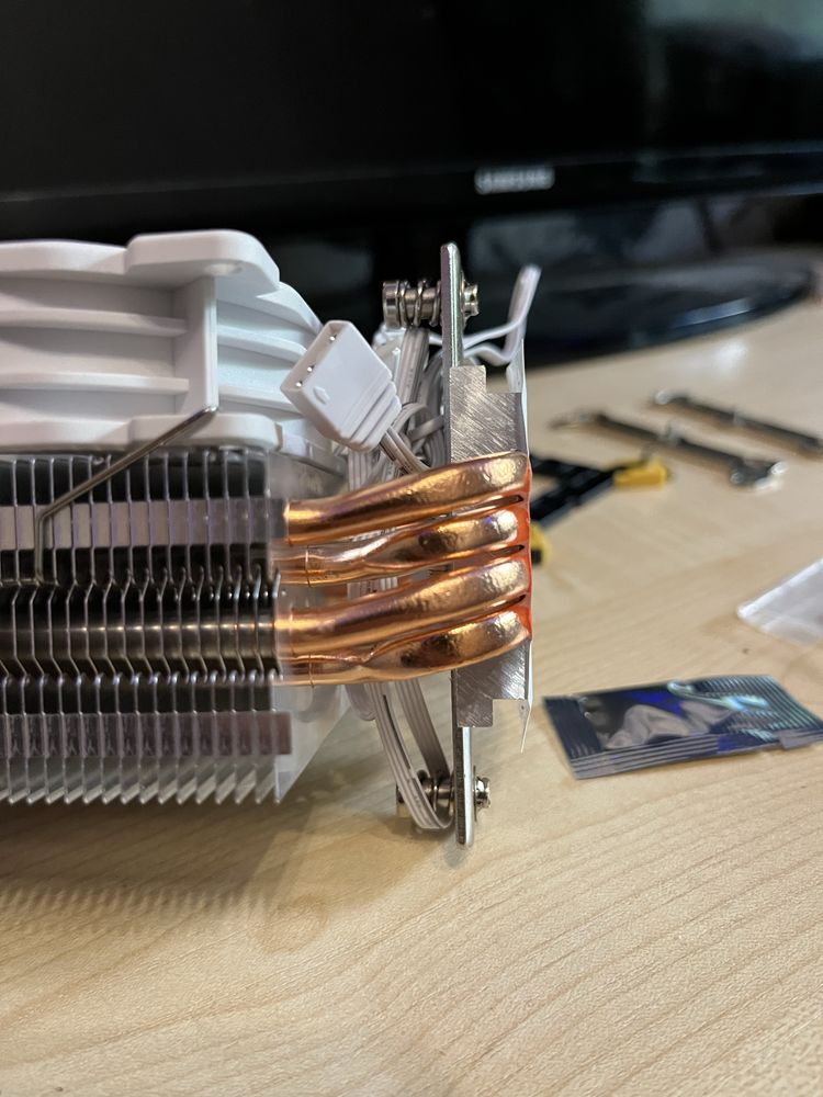 Куллер 115x/1200/1700/1851 AMD AM4/AM5 (белый)