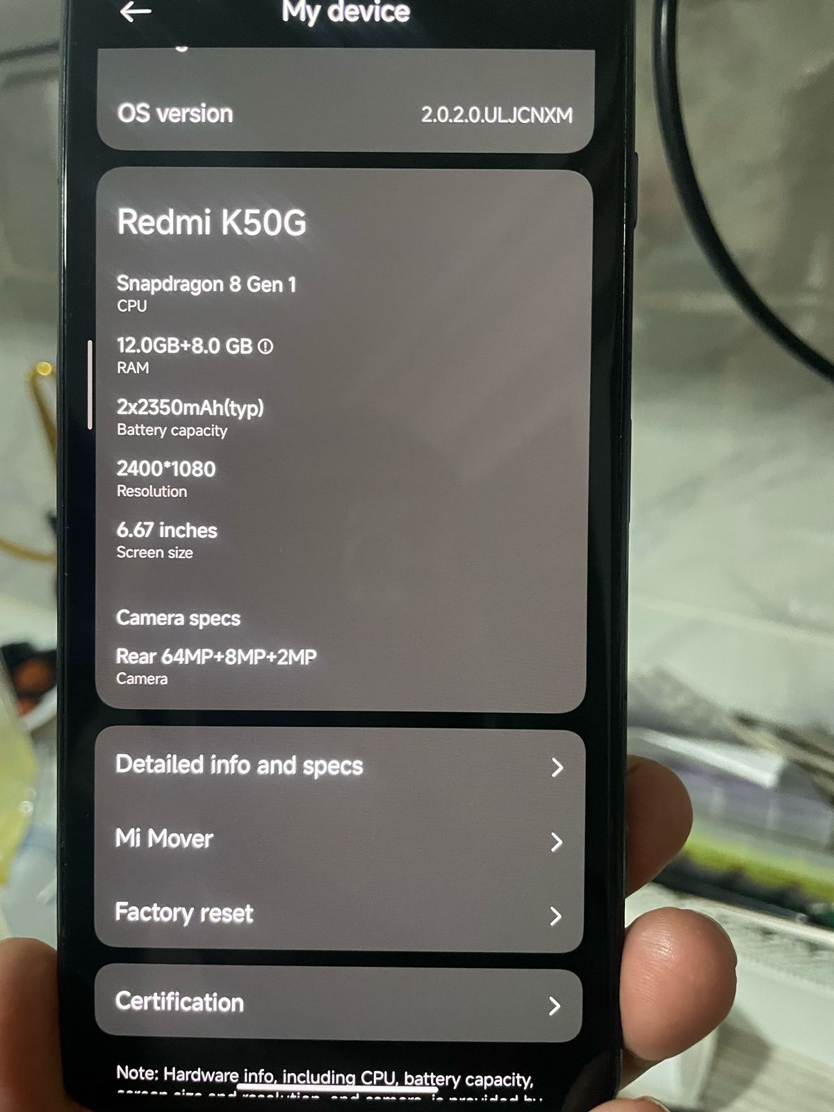 Redmi k50 game edition (игровая версия редми к 50)