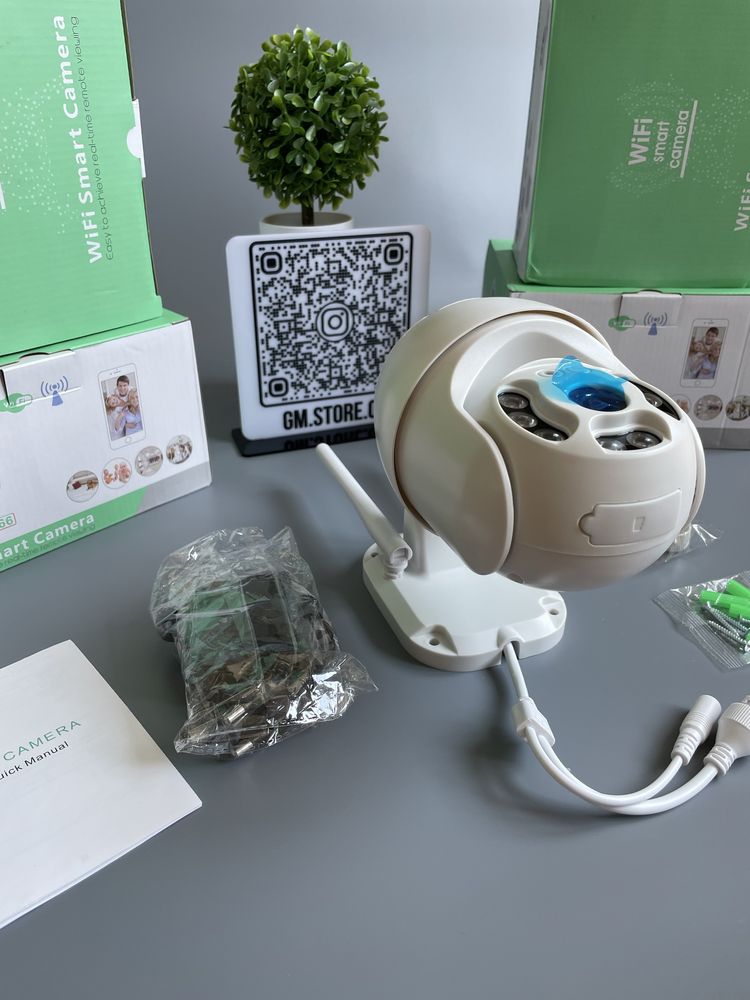 Умная Wi-Fi Smart камера для видеонаблюдения для дома и улицы
