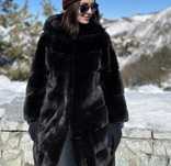 ПРЕМИЯЛЬНАЯ норковая шуба Black glama