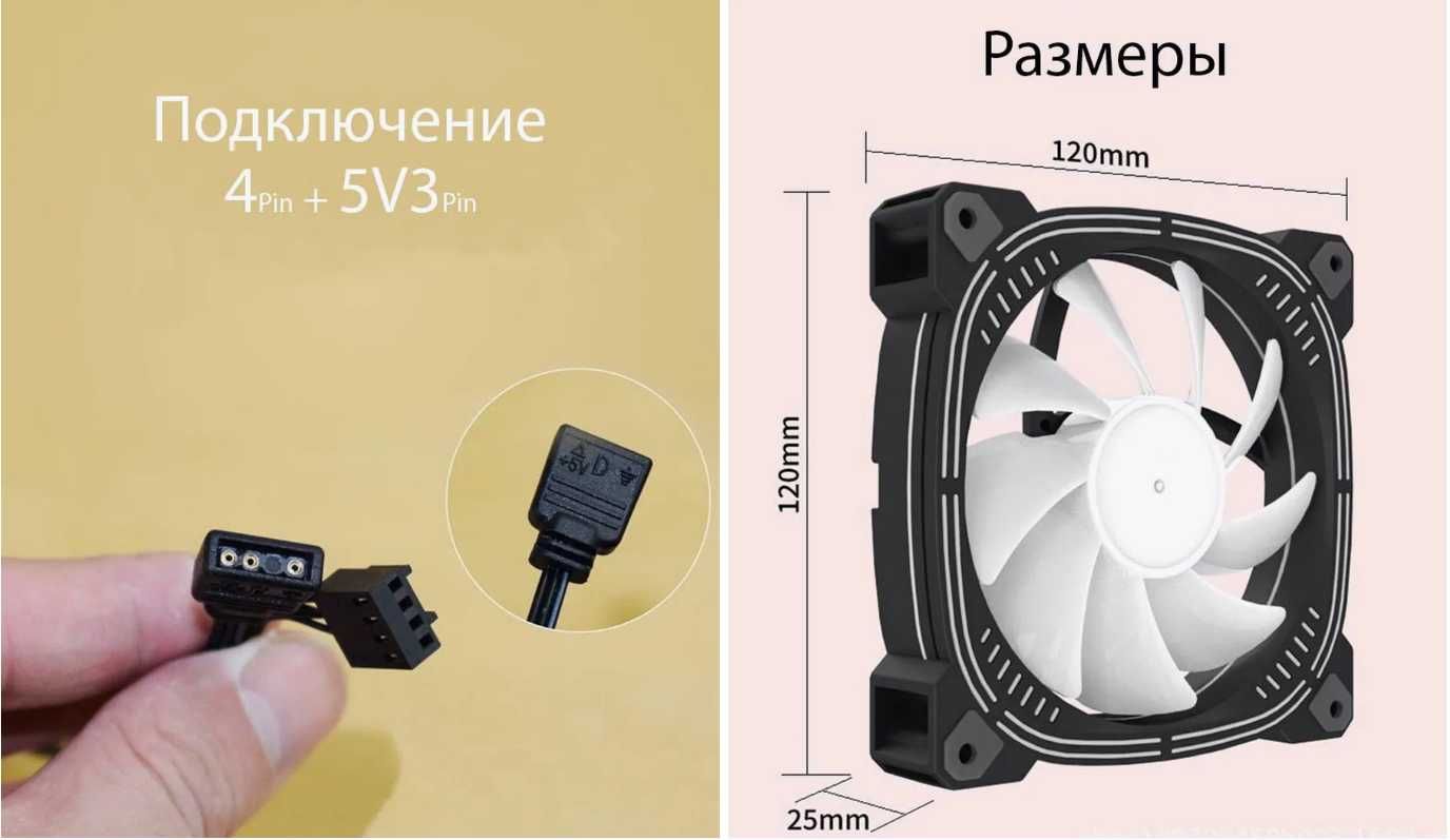 Комплект новых кулеров  120 ,для пк 4шт с подсветкой  aRGB