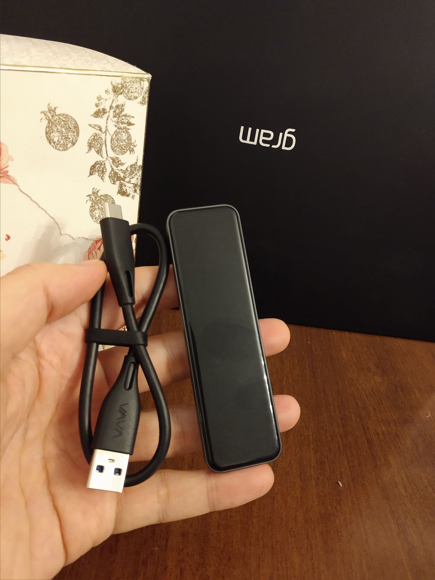 Из Америки 512GB Внешний SSD 512 флешка VAVA RavPower Чтение 1ООО мб/с