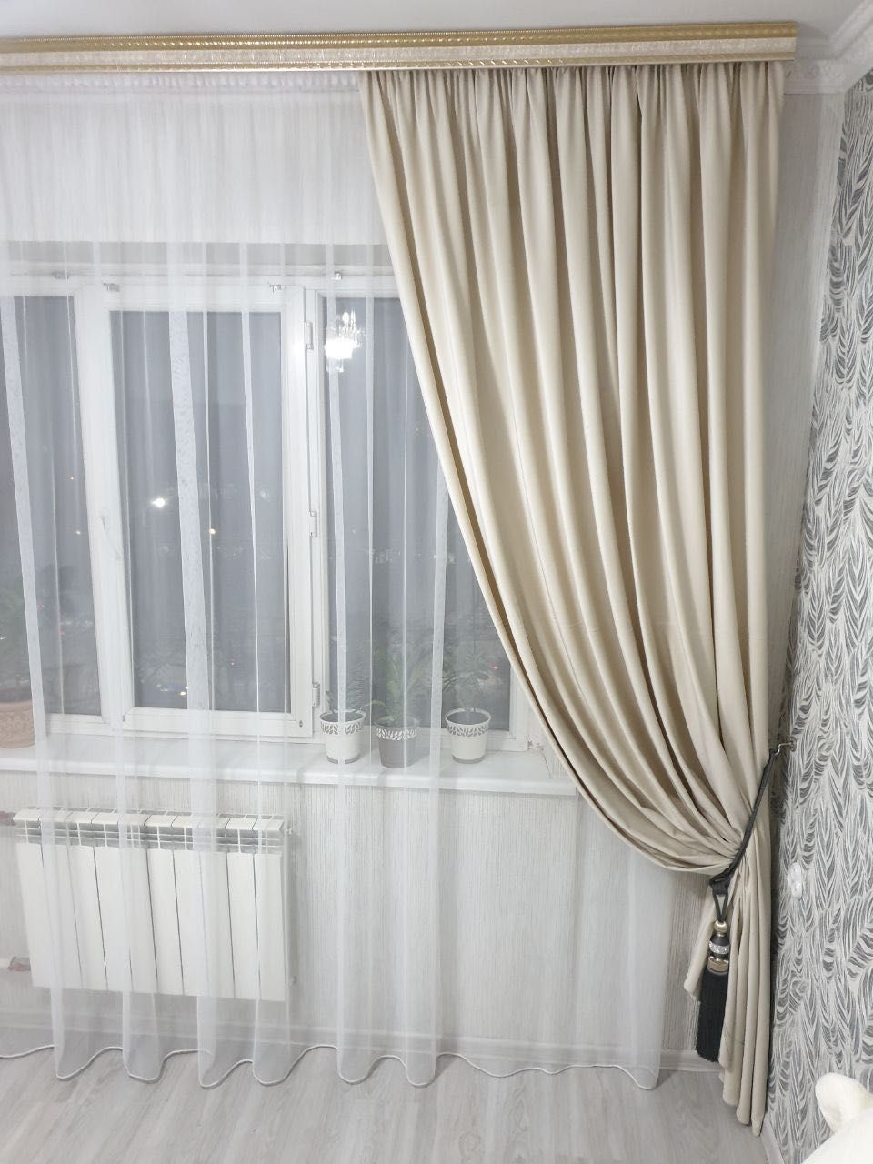 Песочные шторы для теплого уюта