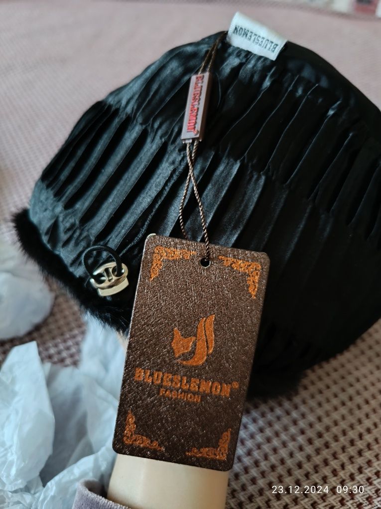 Норковая шапка женская
