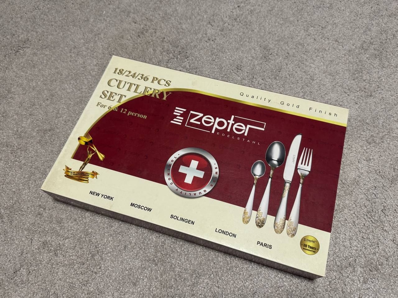 Продам набор столовых приборов Zepter на 6 персон, 24 предмета