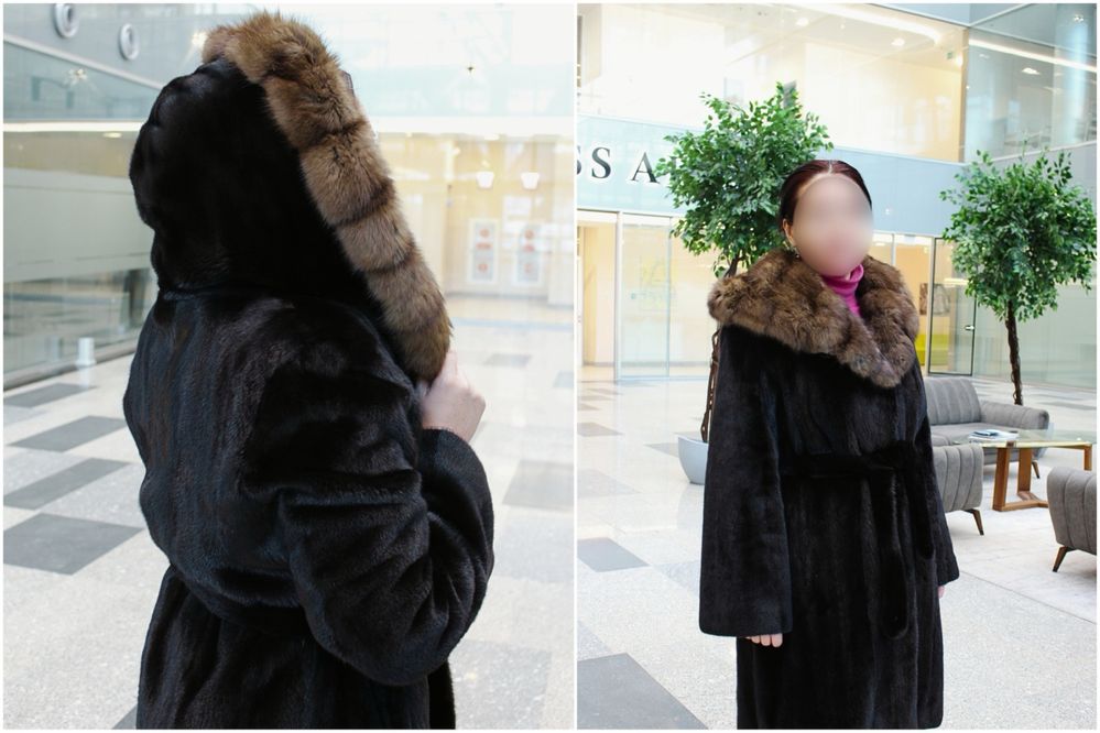 Продам норковую шубу «blackglama”