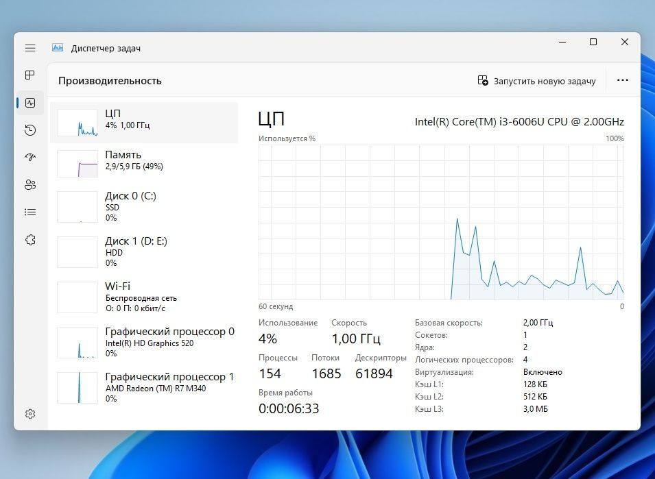 Ноутбук HP 17.3" 6/240gb