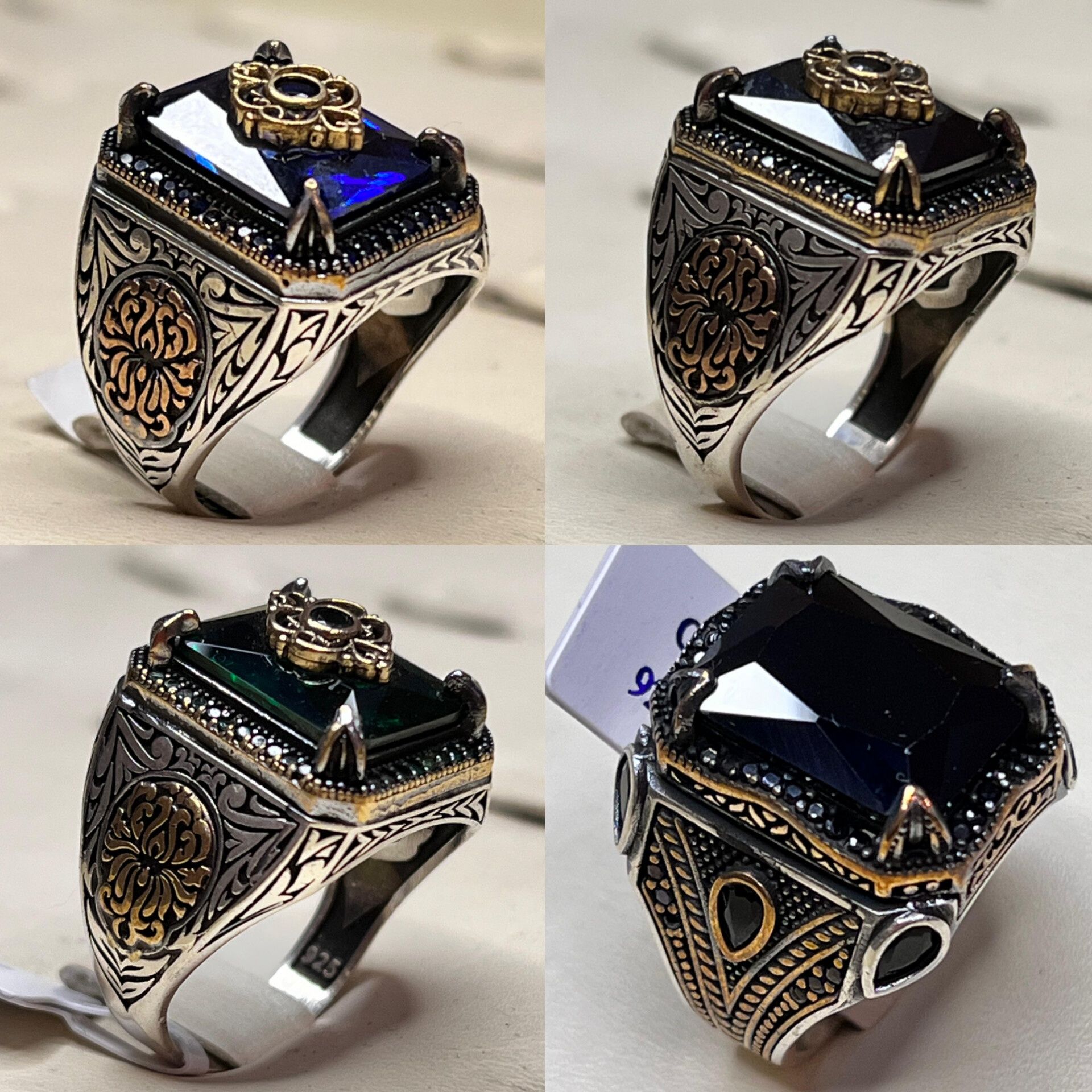 Мужские перстни, браслеты, цепи из серебра 925п