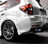 Клыки на пороги и задний бампер Subaru Forester SH