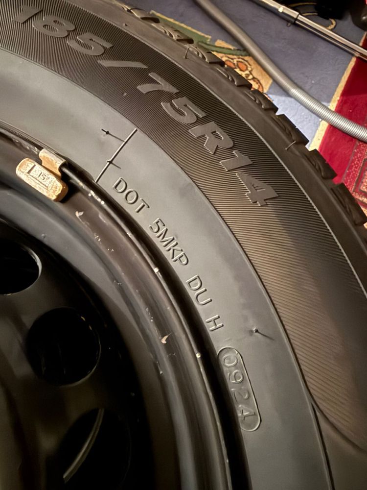 Кобальт штампы диски R14 с летними шинами 185/75 14