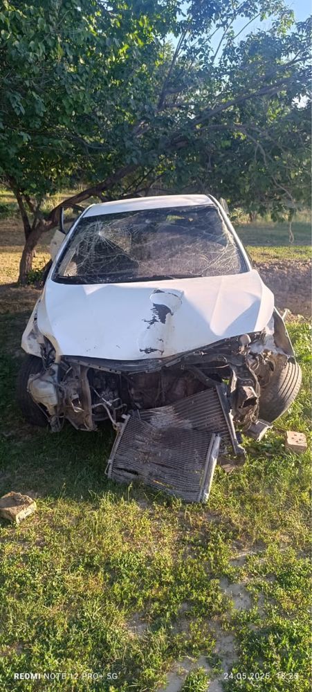Hyundai Solaris после аварии