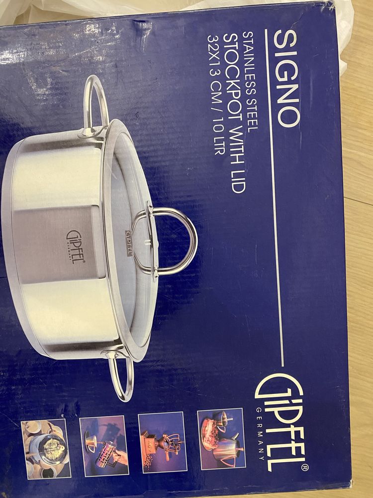 Кастрюля из нержавеющей стали Gipfel Signo 10 л
