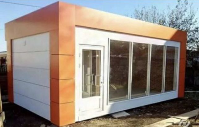 Строительство Торговый Павильон Блок Модуль Магазин контейнер сендвич
