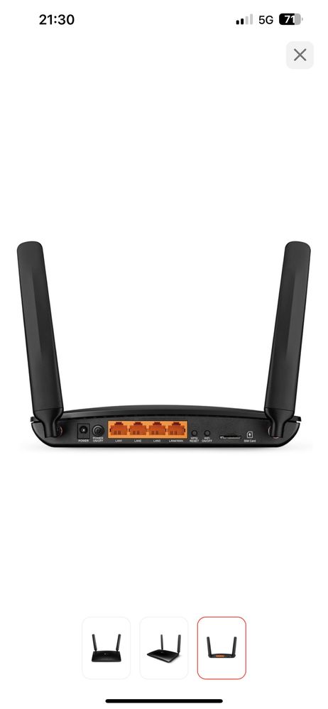 Продам Wi-Fi роутер TP-LINK Archer MR400 работает и от СИМ карты