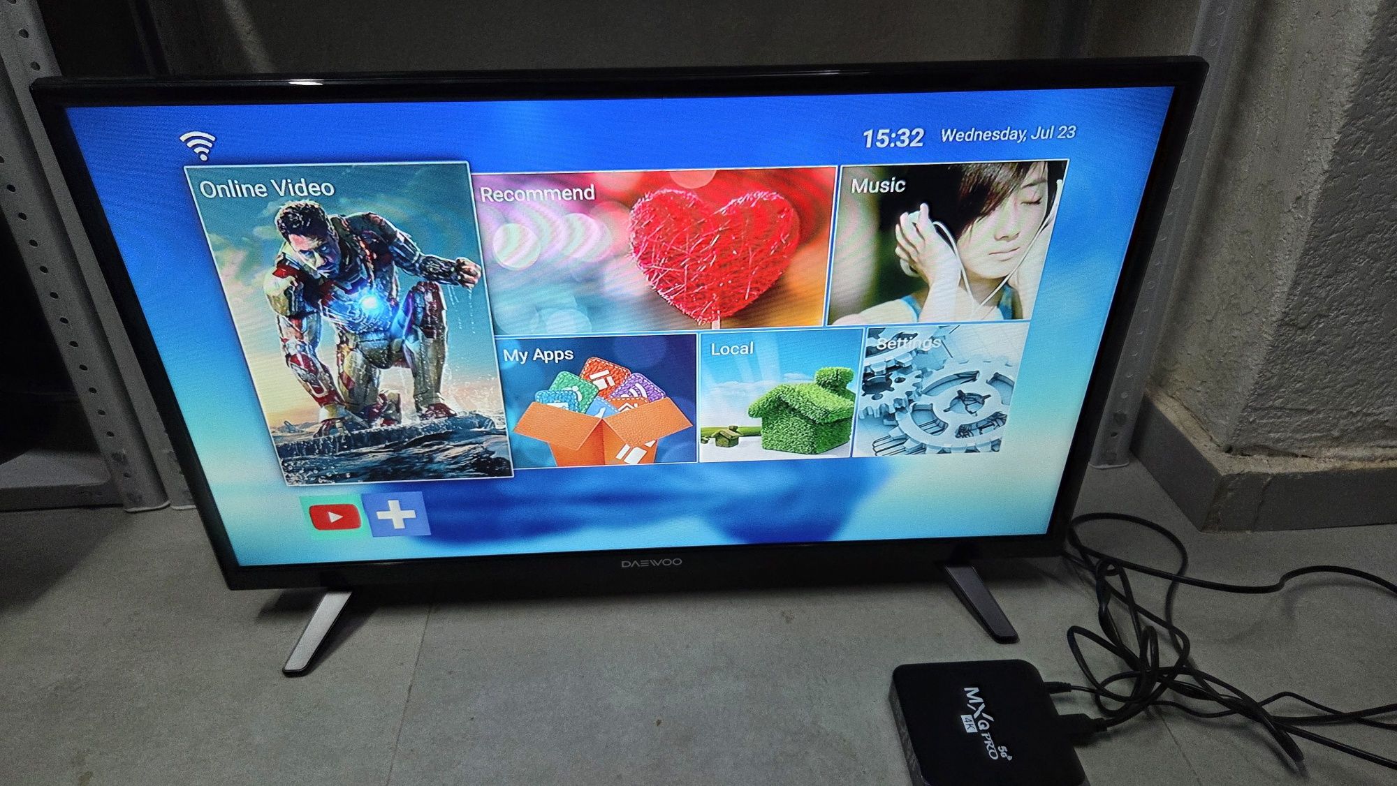 *️⃣ Daewoo Led Tv L32R640 Диогональ 81см + Андроид Приставка  / QTV