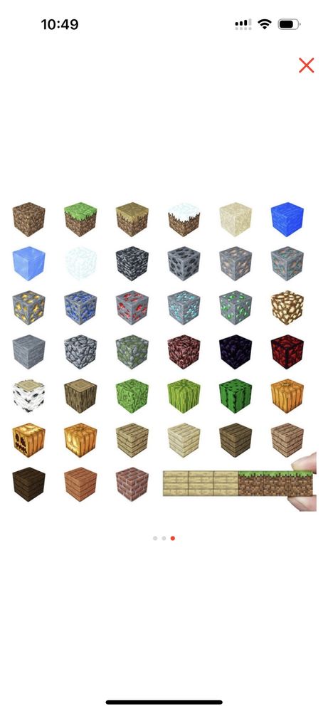 Магнитный конструктор Minecraft