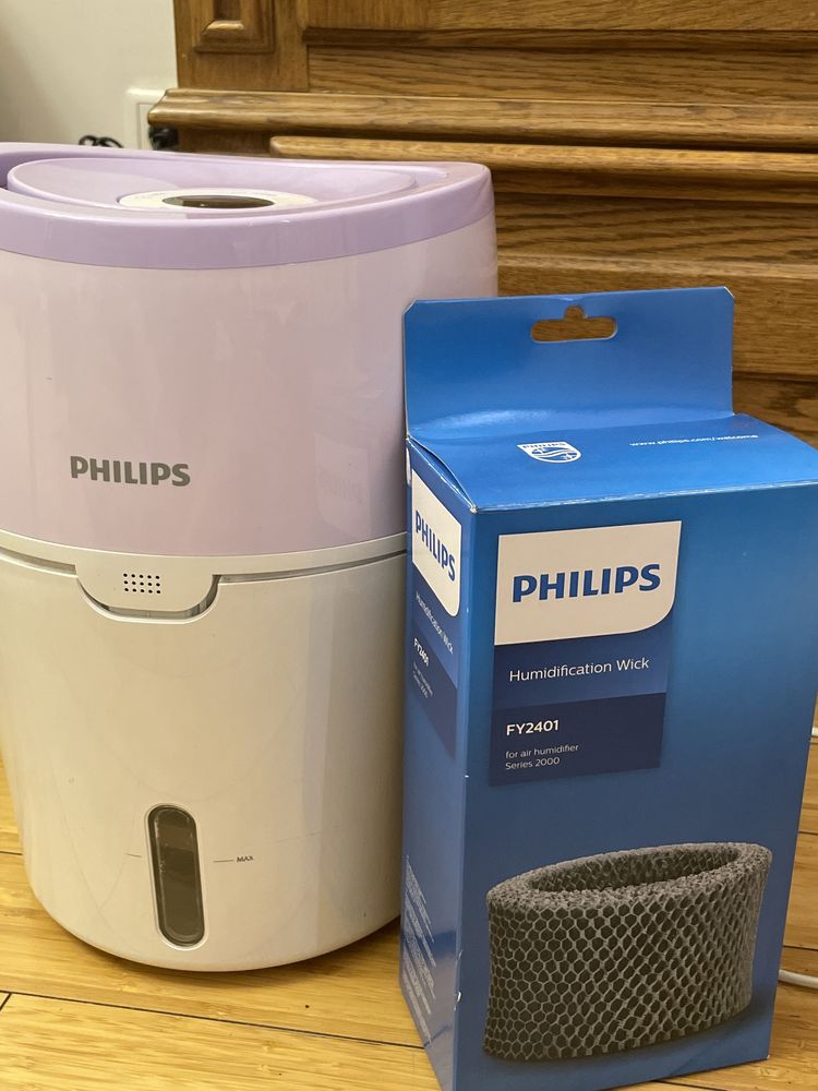 Увлажнитель воздуха Philips HU4802 + новый фильтр Philips FY2401