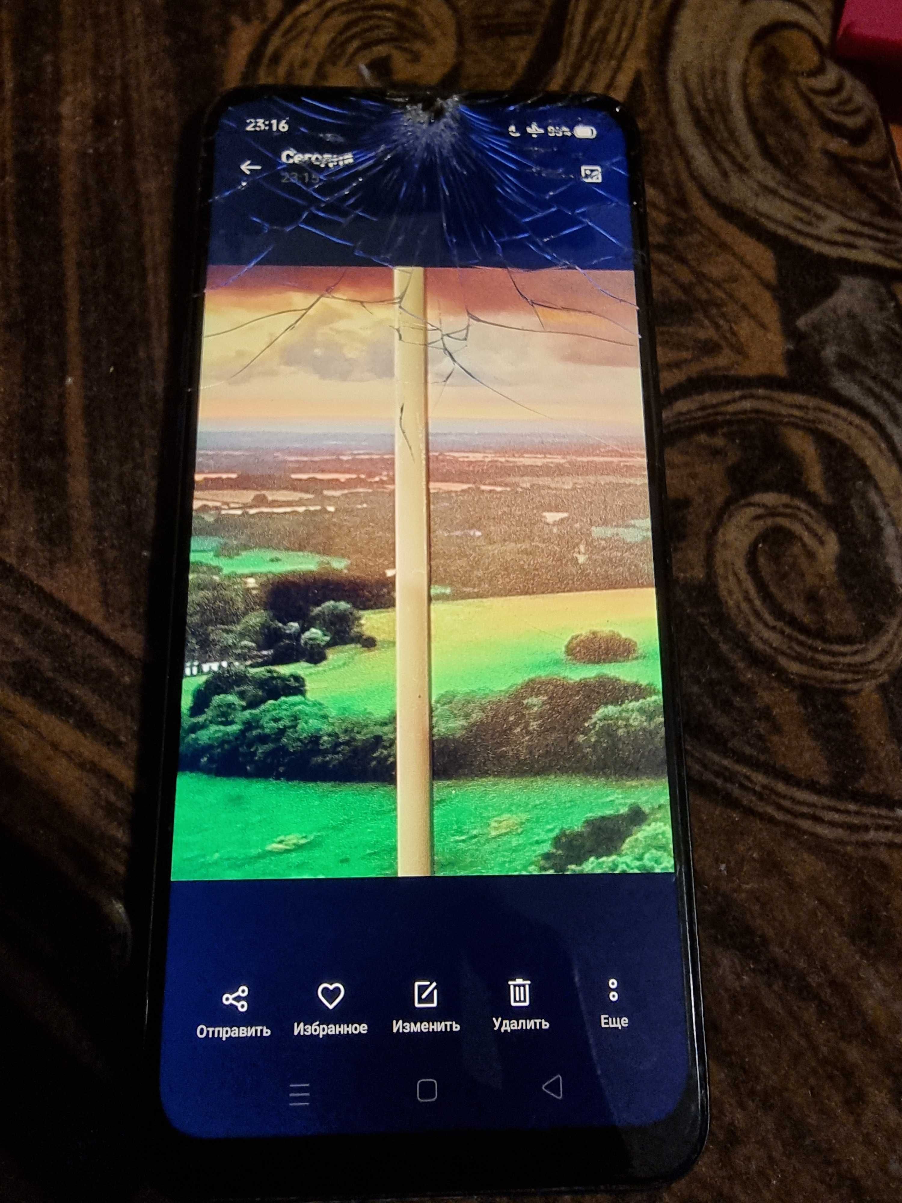Oppo realme C3 3/64 вверху трещины смартфон  телефон Xiaomi poco vivo