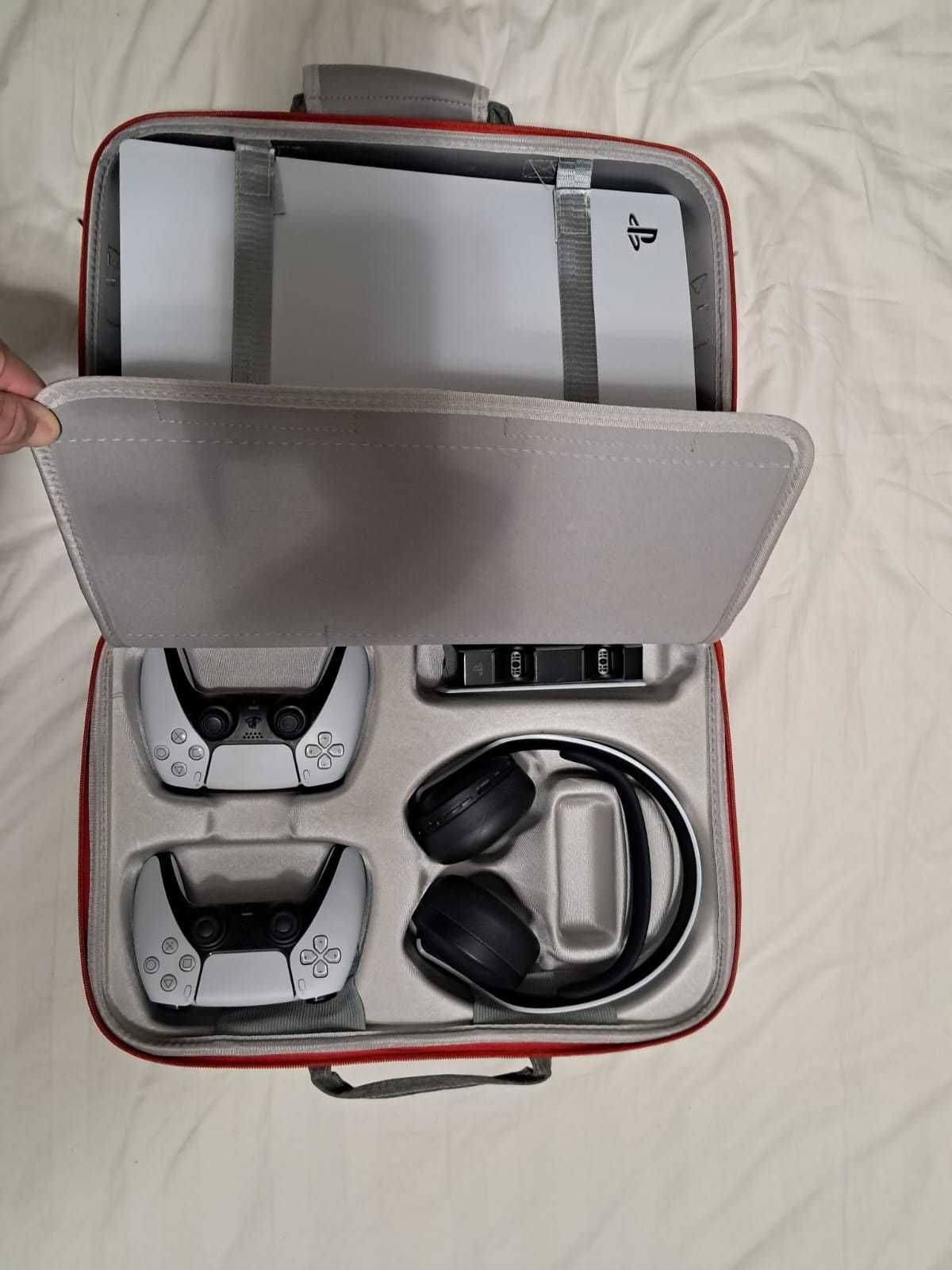 Продается Sony PlayStation 5 со всеми аксессуарами + Сумка и 2 игры