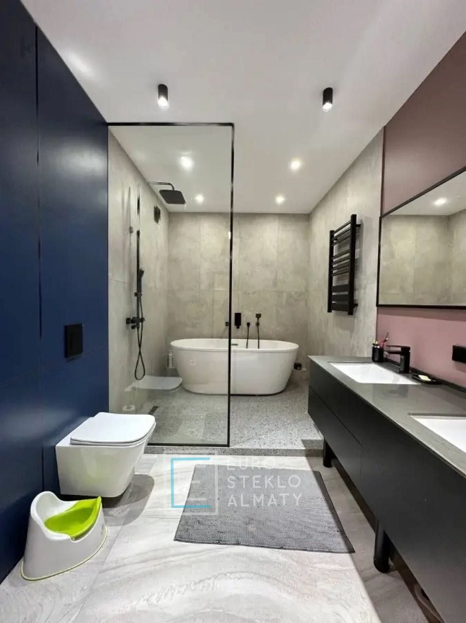 Душевая кабина, стеклянная перегородка, LOFT перегородка - KASPI