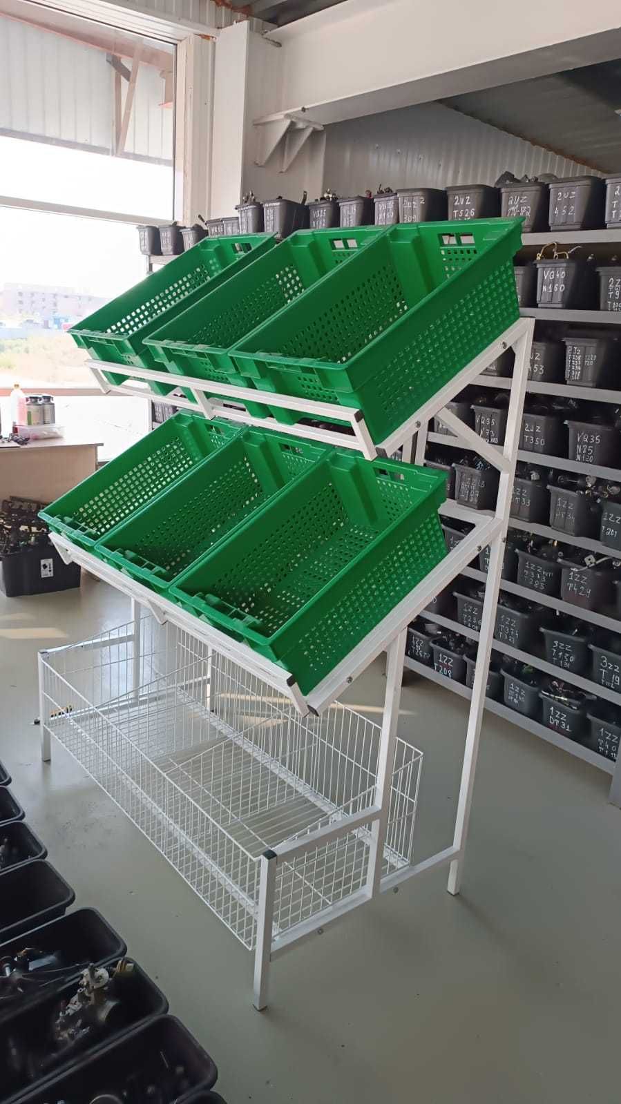Торговые стелажи полки для магазинов перфорация овощной в рассрочку