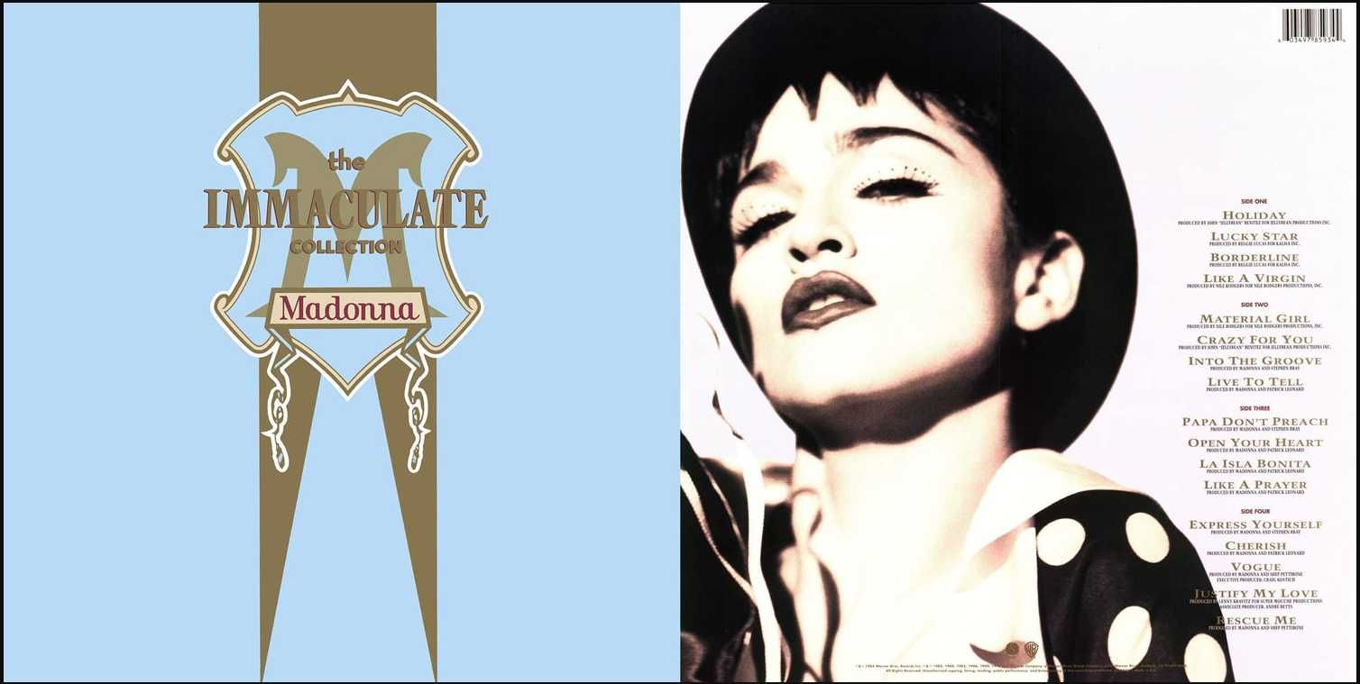 Madonna Сборник The Immaculate Collection пластинка винил