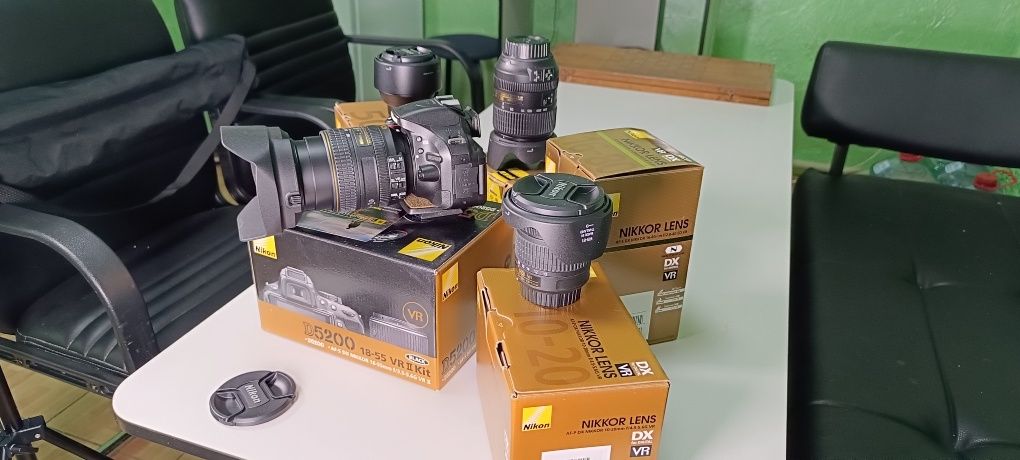 Набор D5200 Nikon 10-20mm 16-80mm 18-300mm 50mm