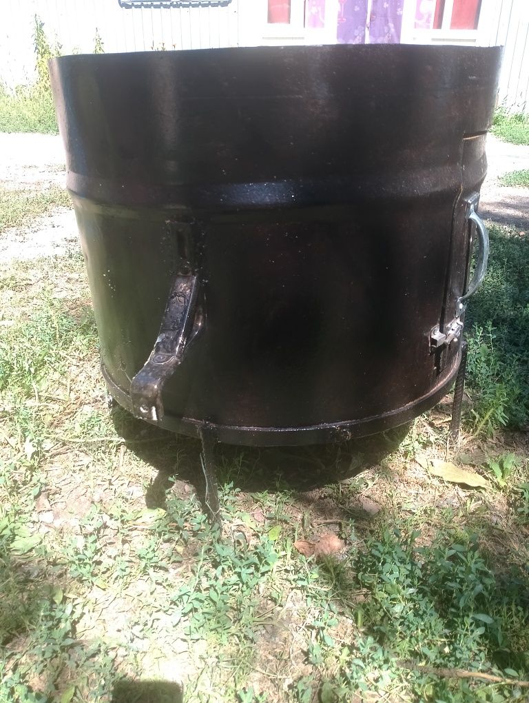 Печь под казан.Сделанный своими руками. Из металла СССР времён.