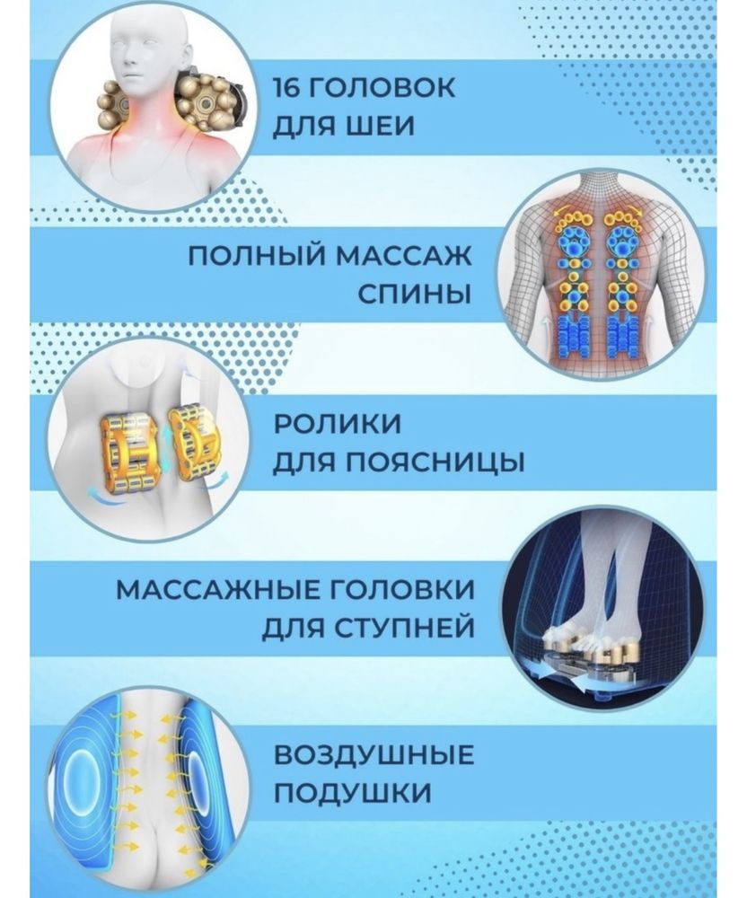 Массажное кресло До 120кг,3 программ