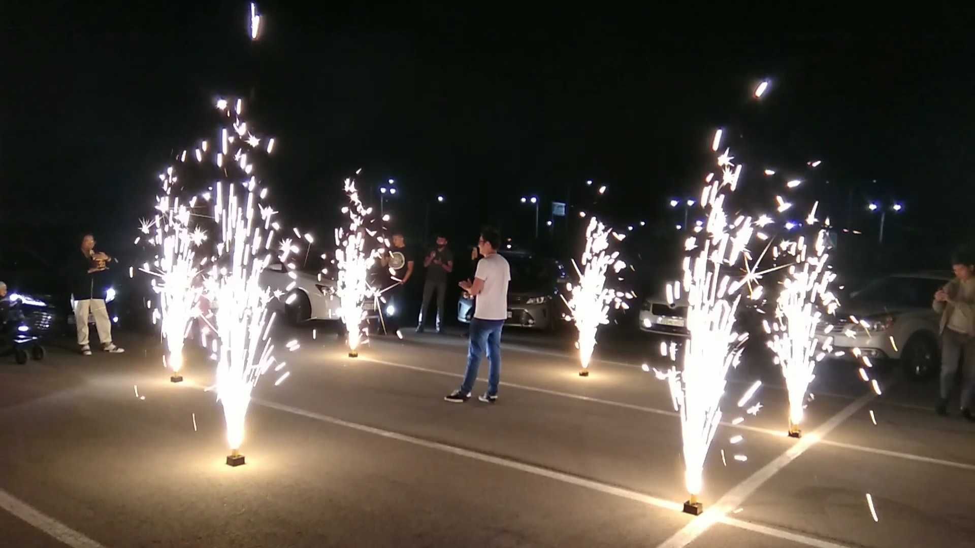 Холодный фонтан в Алматы, спецэффект