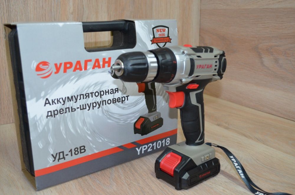 Аккумуляторные шуруповерты Ураган