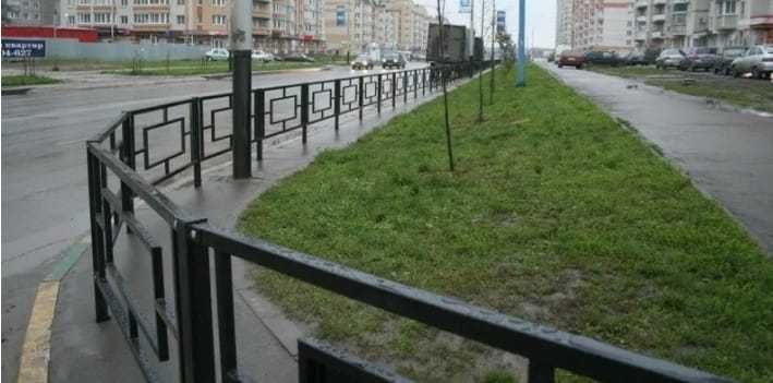 Ограждение временное сварное газонное мобильное металлическое забор