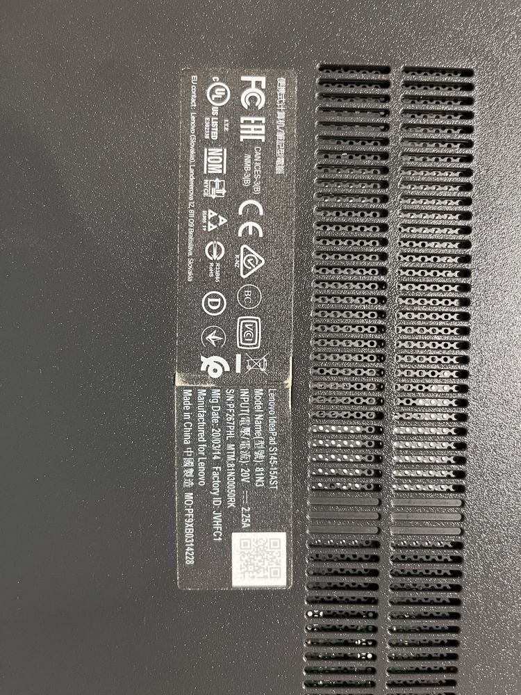 Продается ноутбук Lenovo IdeaPad S145-15AST