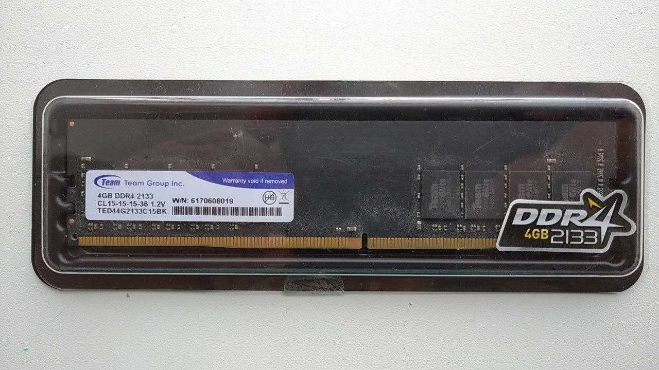 Оперативная память  team group DDR4 8 gb (4x2) 2133/2400