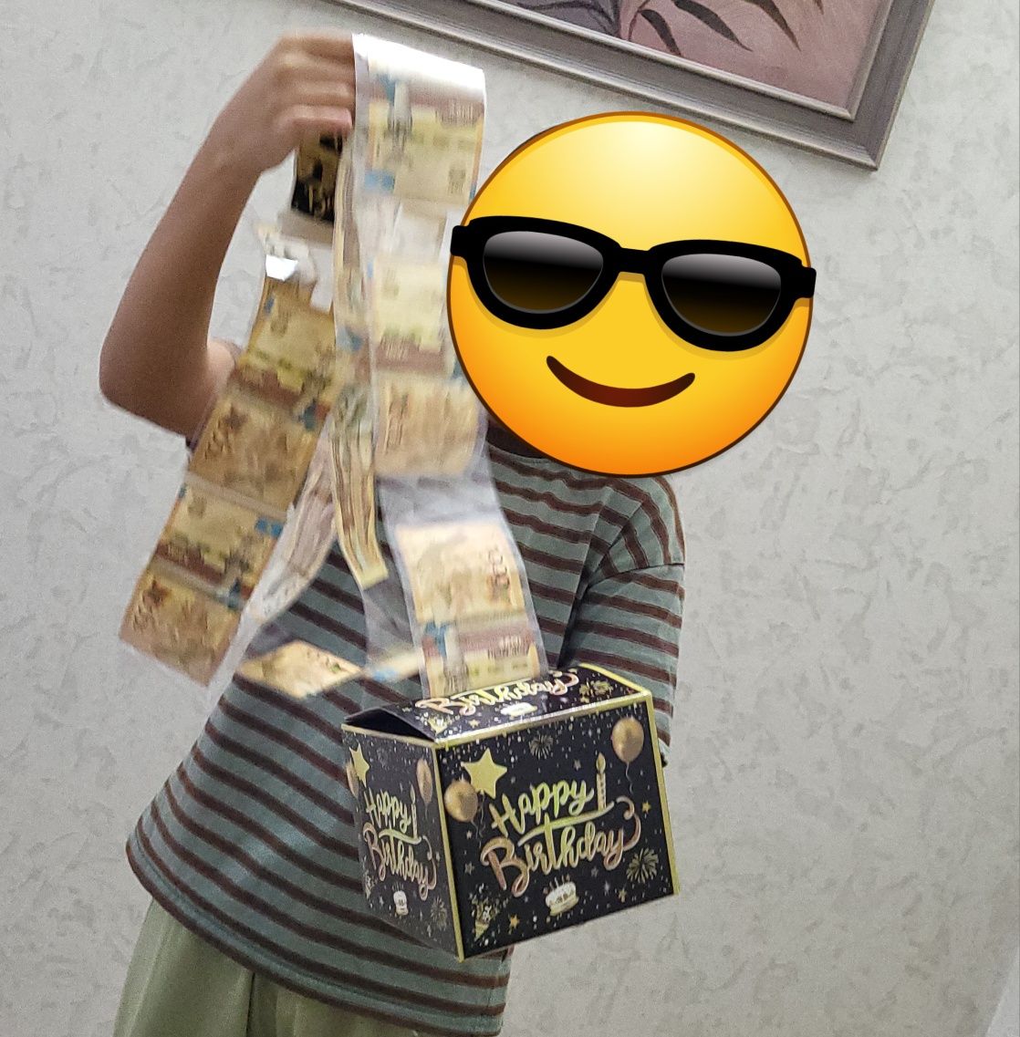 Сюрприз бокс с деньгами на день рождения